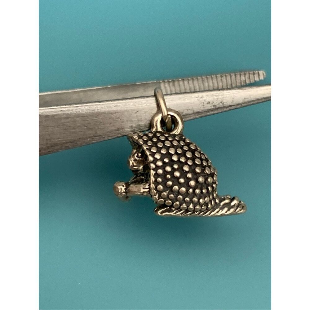 Hedgehog Sterling Silver Jewelry Charm #animal #garden